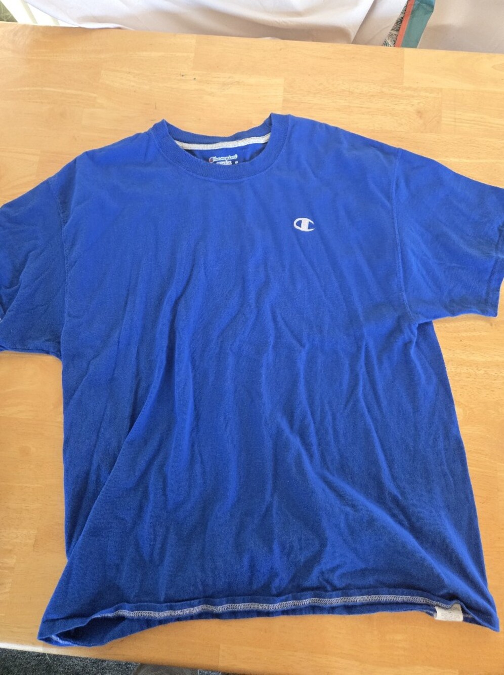 Champion Men's Blue Crewneck T-Shirt